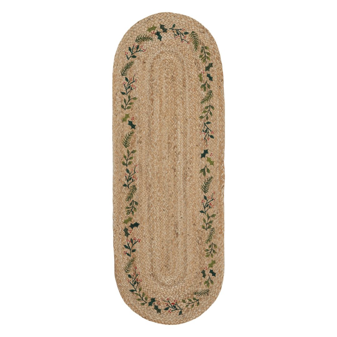 Natural Jute Christmas Heart Tablemat