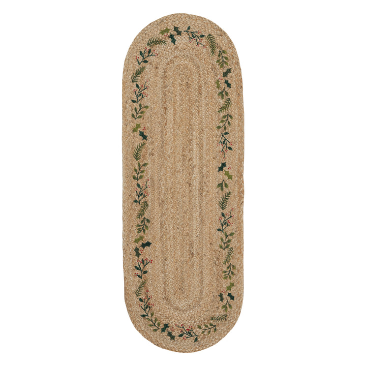 Natural Jute Christmas Heart Tablemat