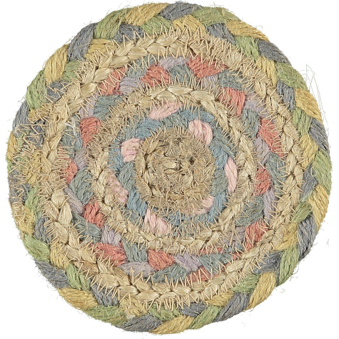 Pastel Fairisle Jute Mini Basket