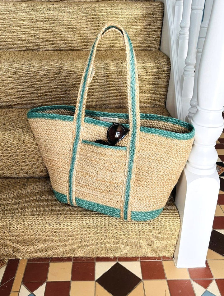 Aqua Pocket Tote Large
