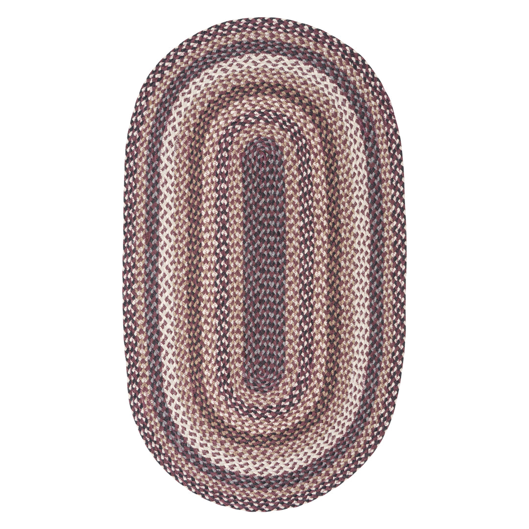 Aubergine Oval Jute Rug