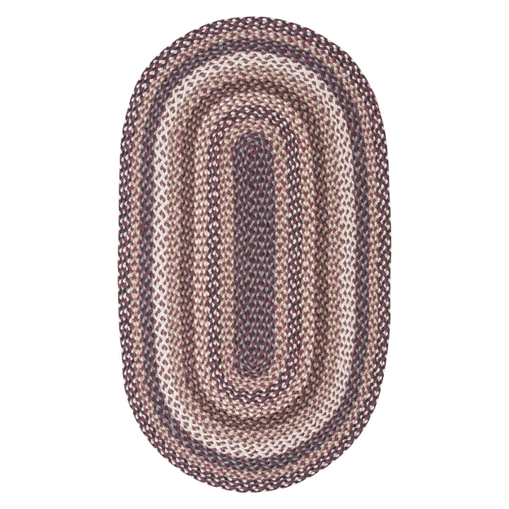 Aubergine Oval Jute Rug