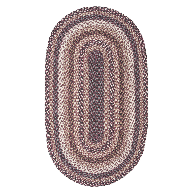 Aubergine Oval Jute Rug