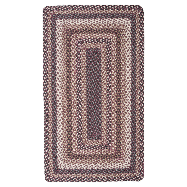 Aubergine Oval Jute Rug