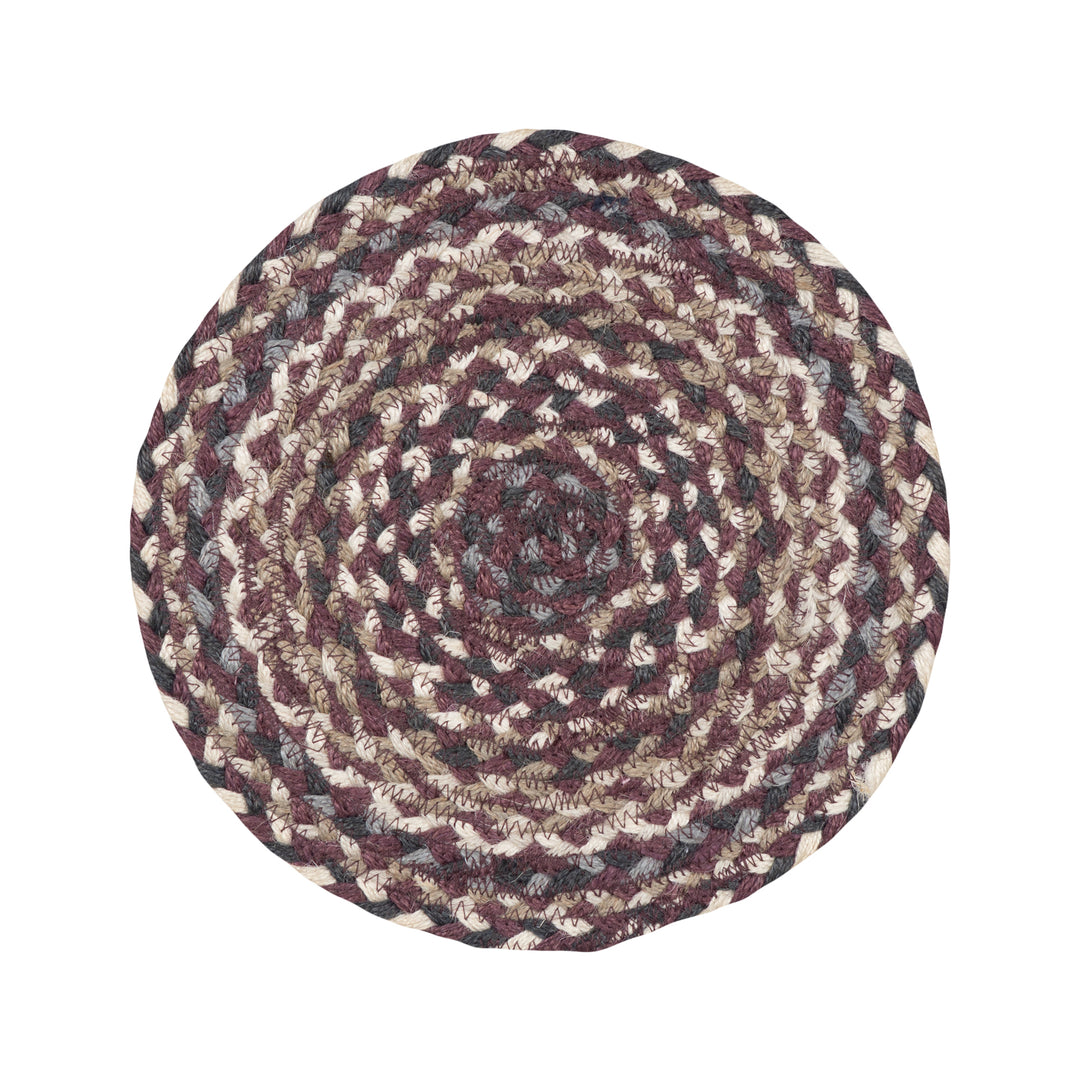 Aubergine Jute Table Runner