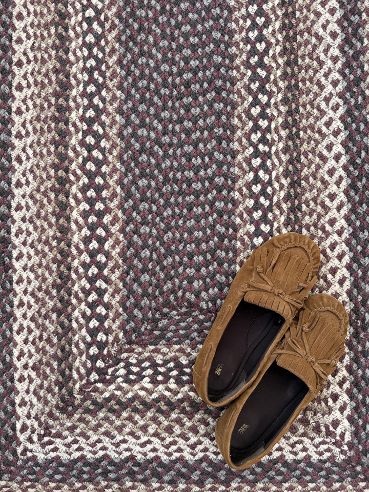 Aubergine Rectangle Jute Rug
