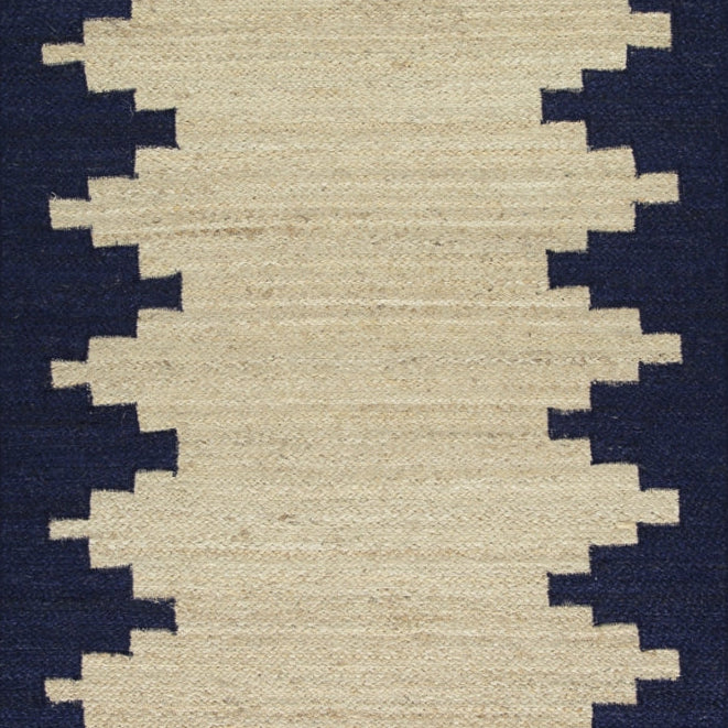 Aztec Navy Rectangle Rug