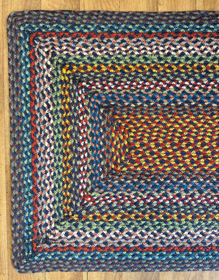 Carnival Blue Rectangle Jute Rug