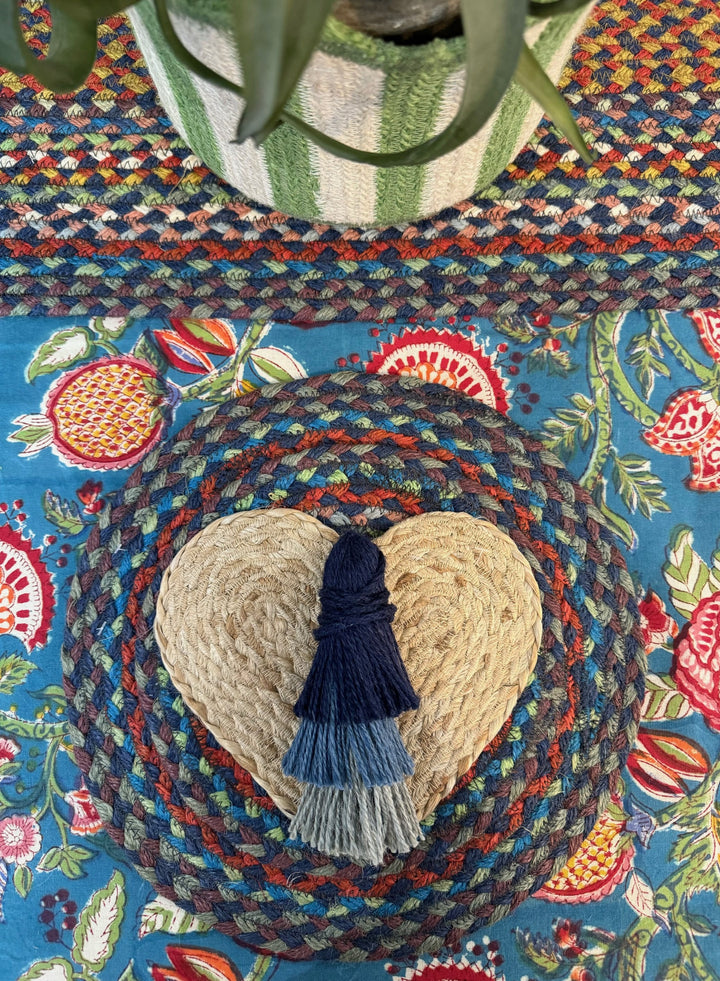 Carnival Blue Jute Placemats