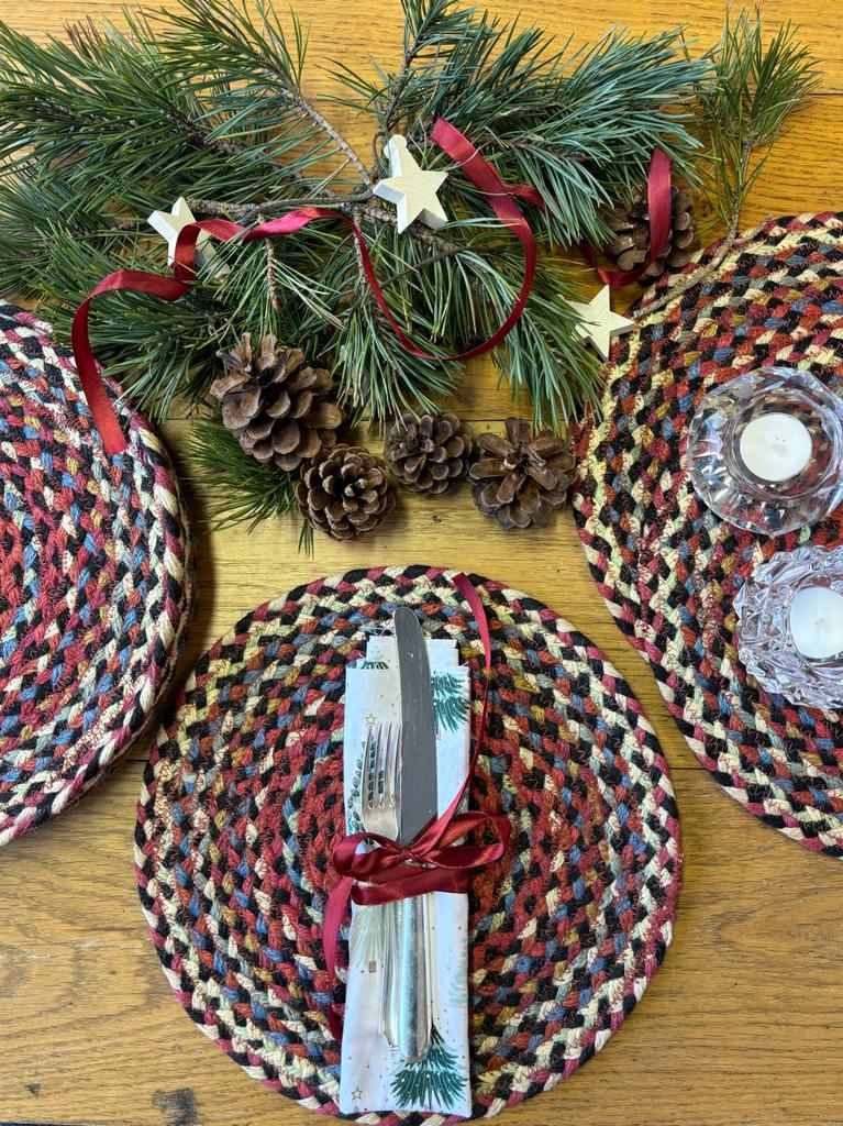 Cardinal Jute Coasters