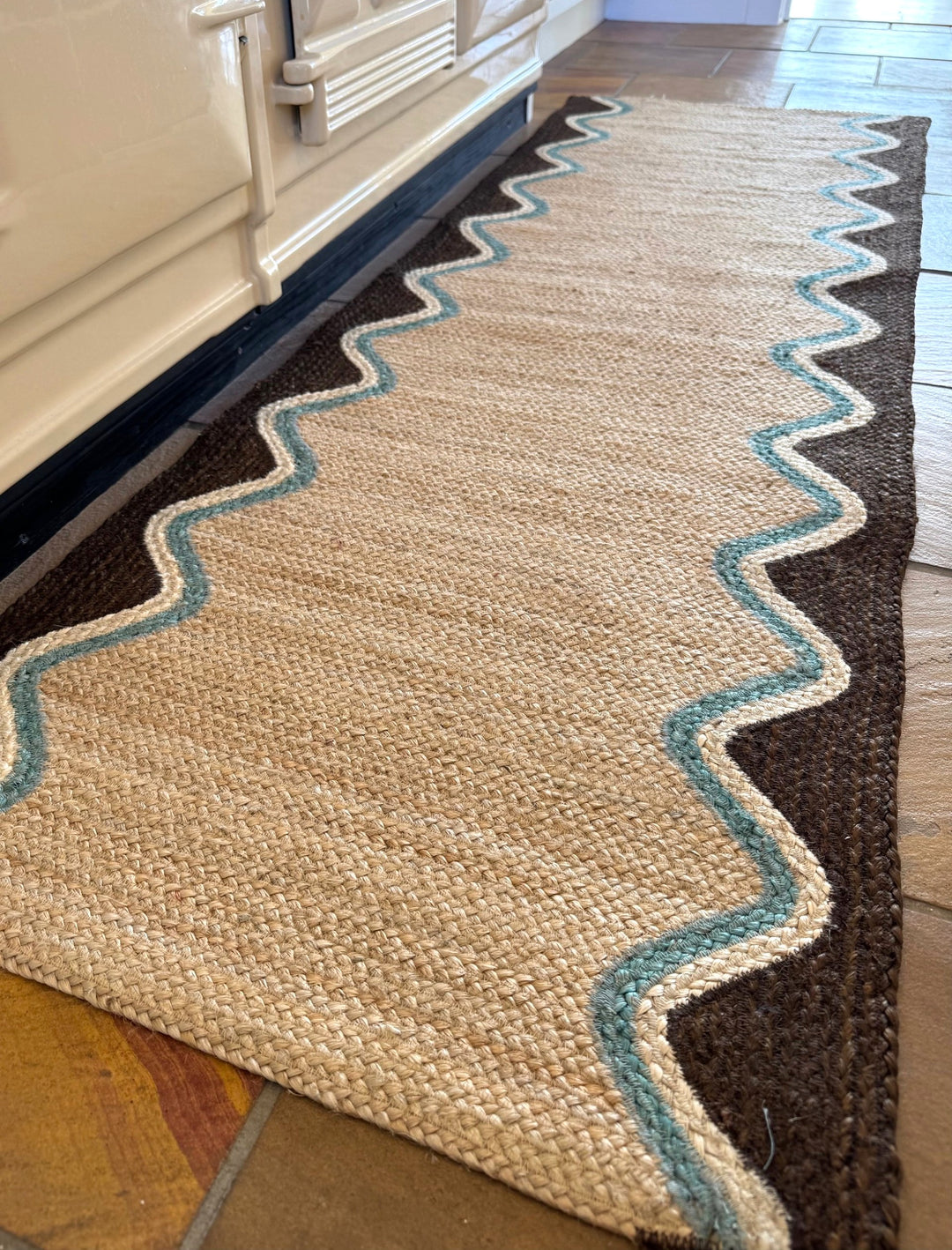 Cocoa Wave Jute Rug
