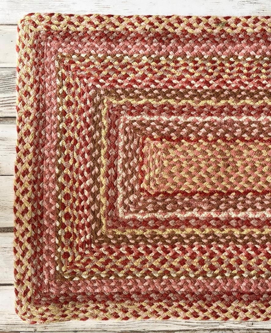 Coral Rectangle Jute Rug