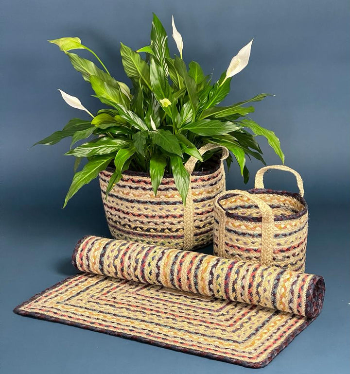 Fairisle Rectangle Jute Rug