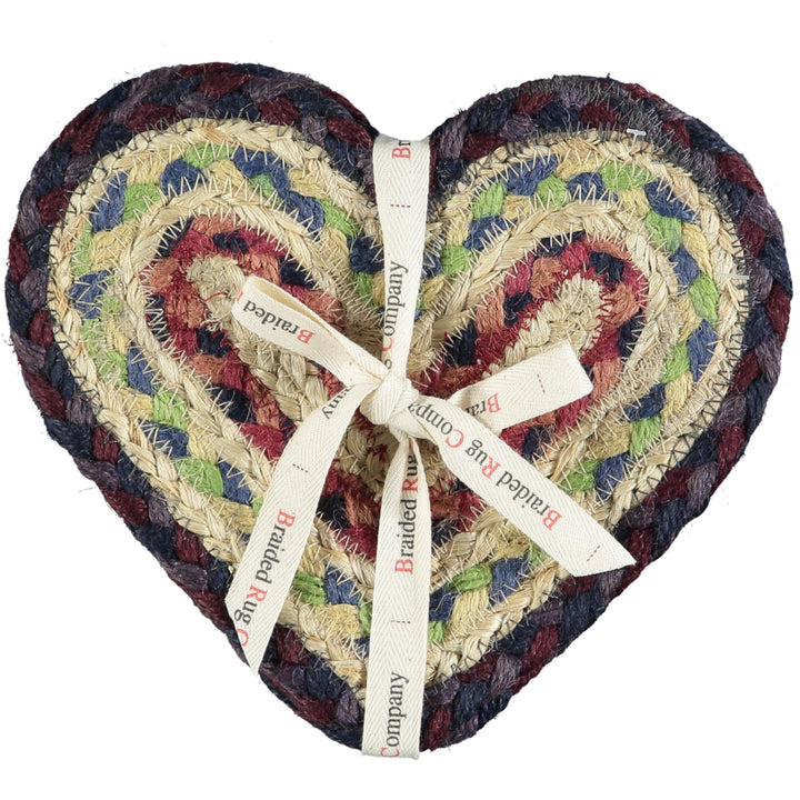 Red & White Heart Coaster
