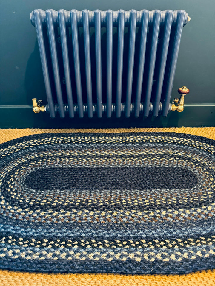 Indigo Oval Jute Rug - 30% Off