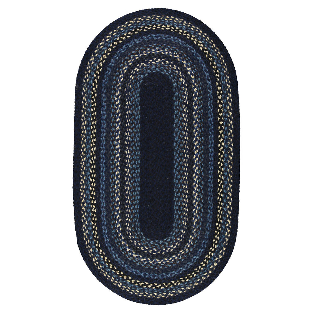 Indigo Oval Jute Rug - 30% Off