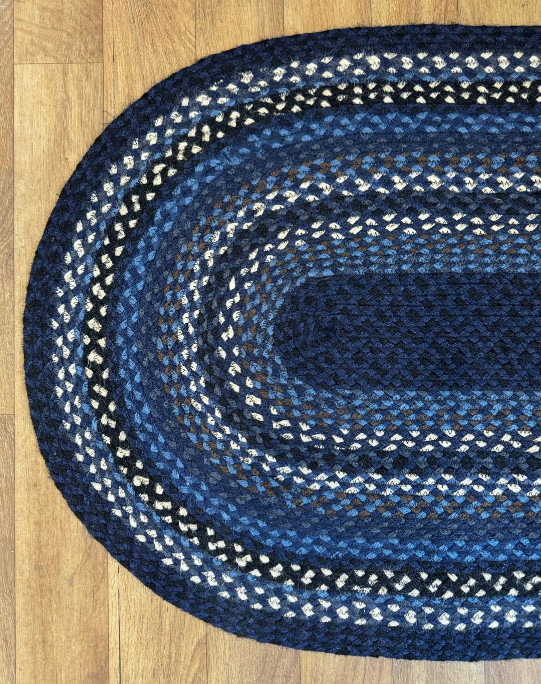 Indigo Oval Jute Rug - 30% Off