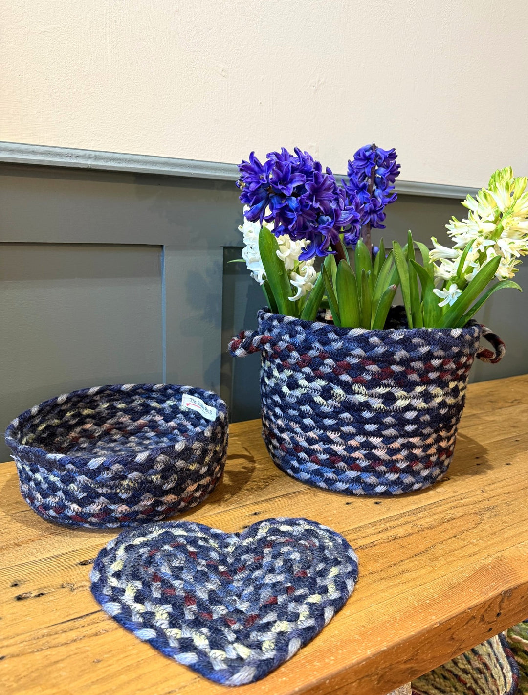 Lupin Jute Heart Coaster