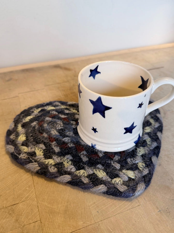 Lupin Jute Heart Coaster