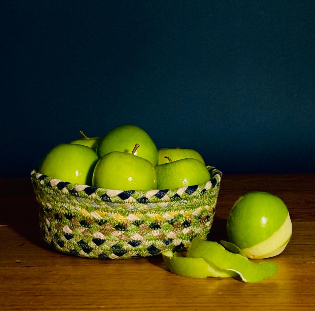Mint Jute Mini Basket