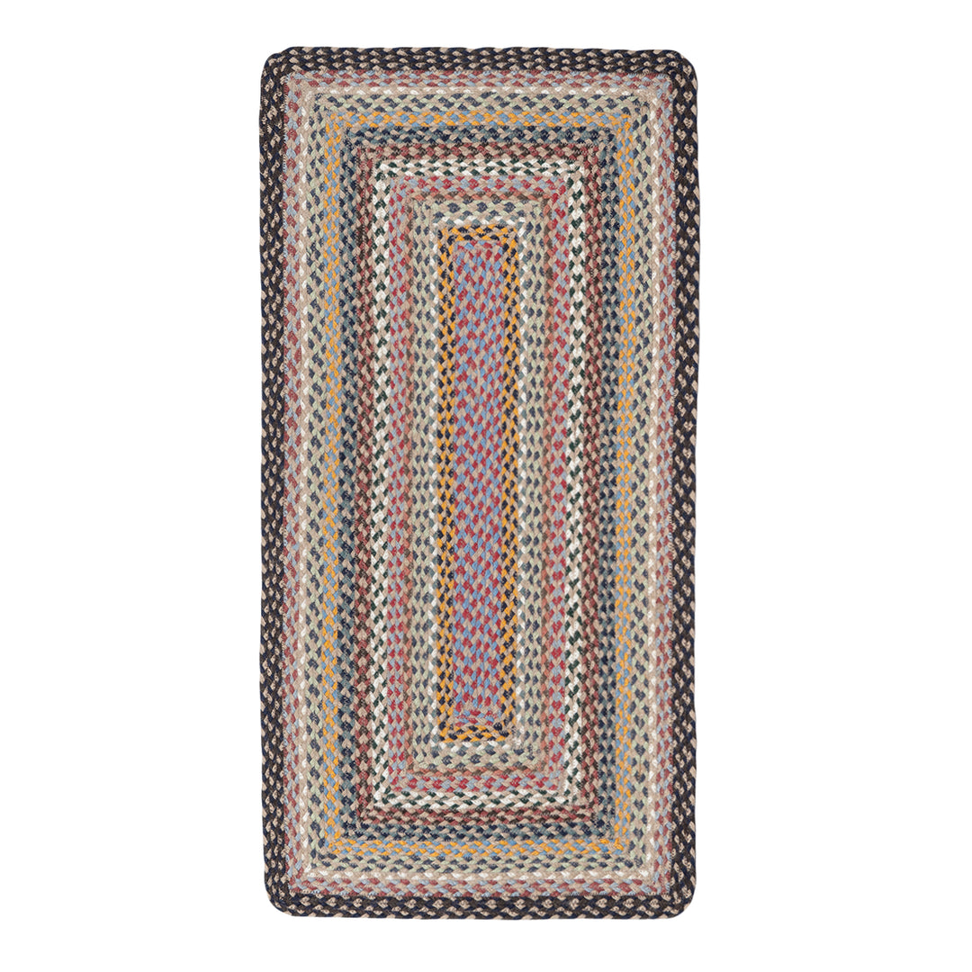 Misty Blue Rectangle Jute Rug