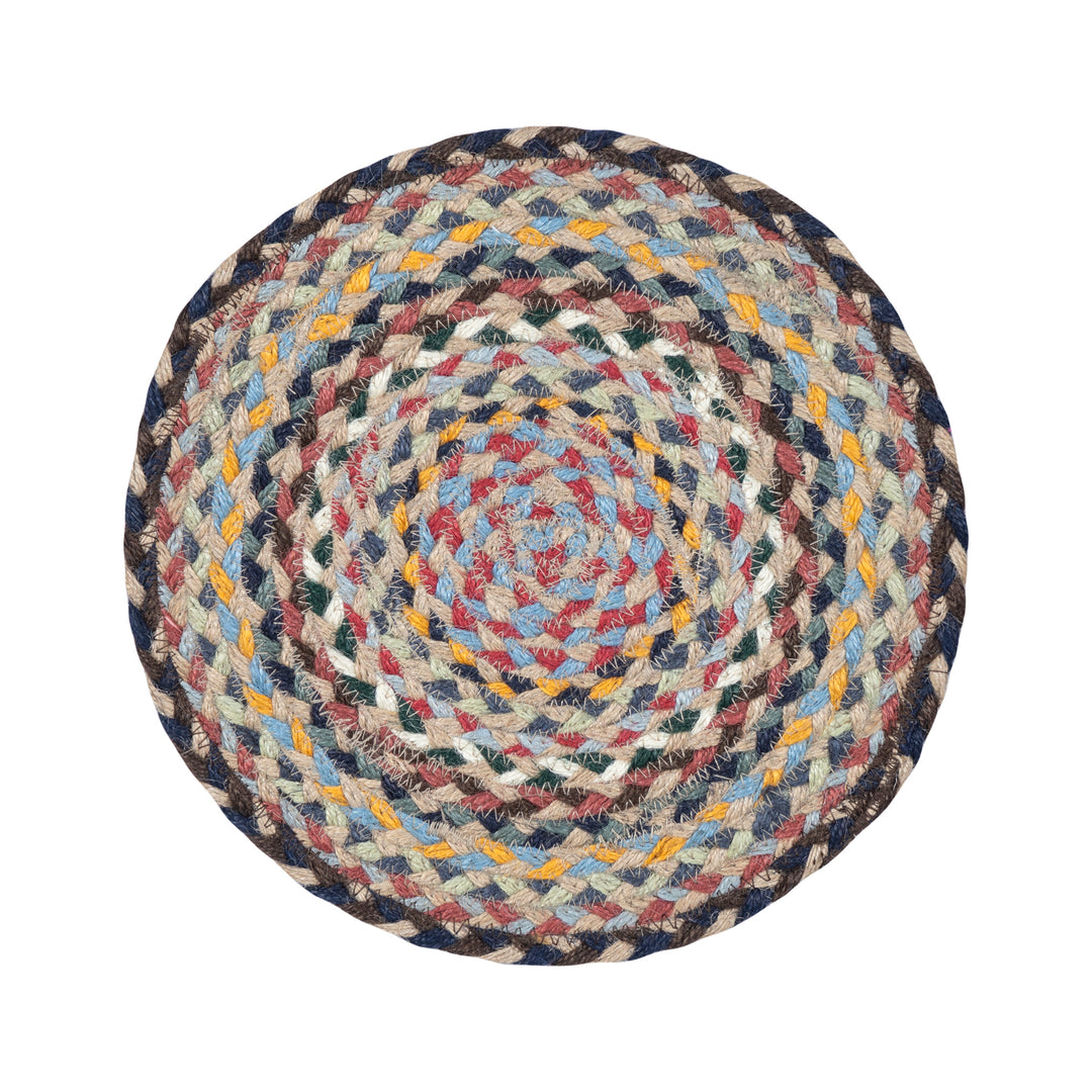 Misty Blue Jute Table Runner