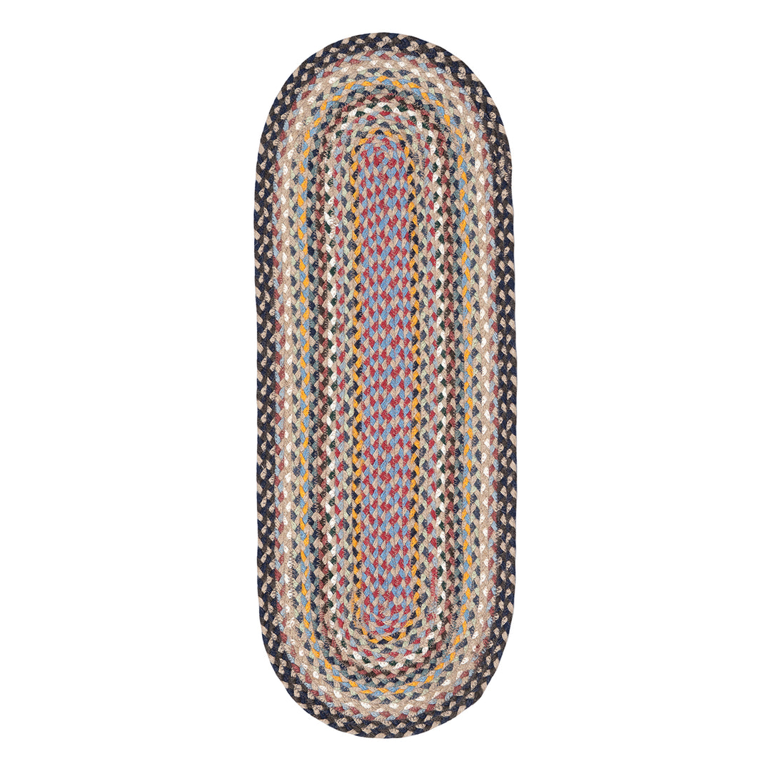 Misty Blue Jute Table Runner