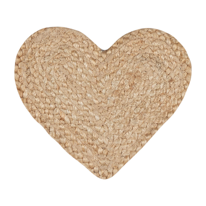 Natural Jute Heart Coaster