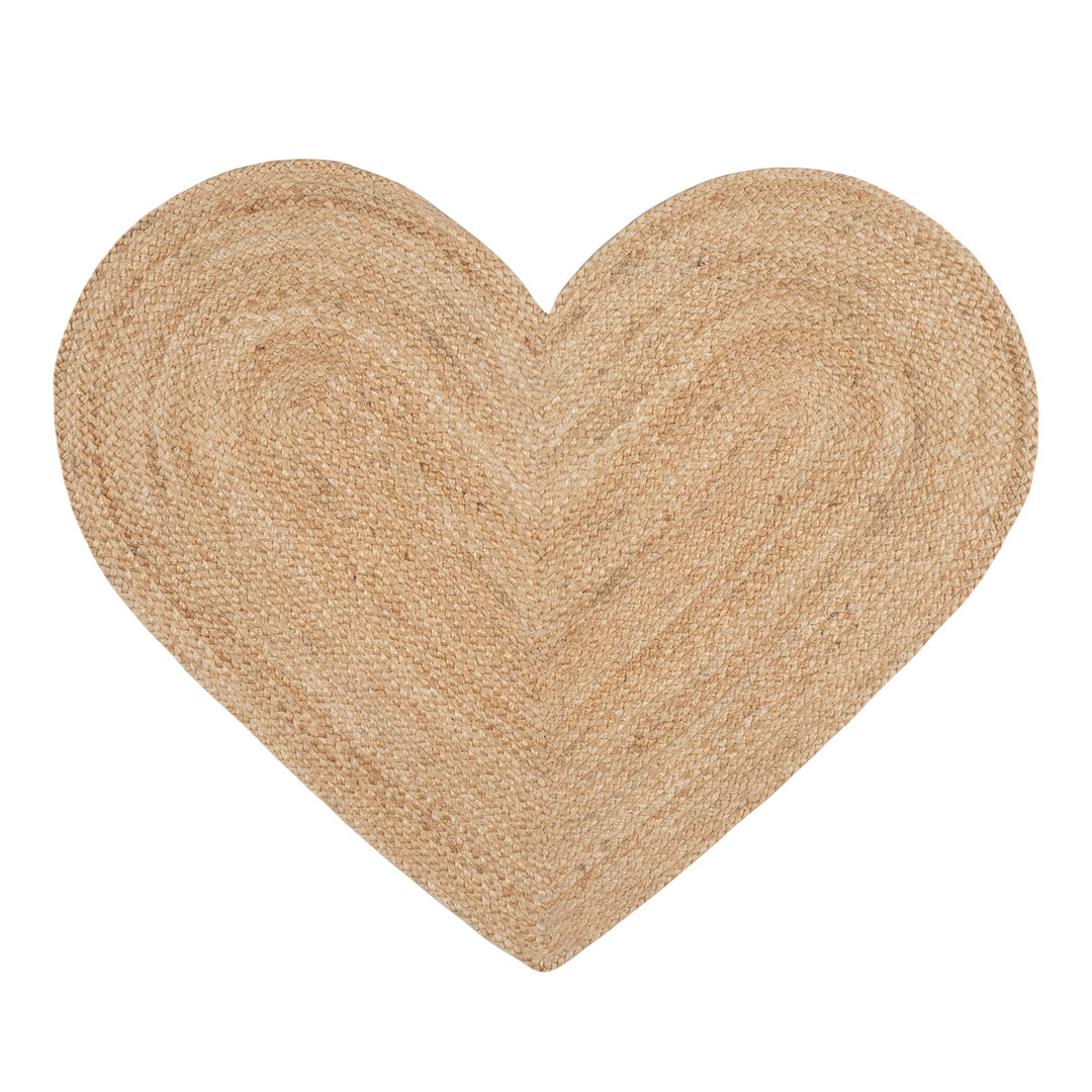 Natural Heart Rug - 30% Off