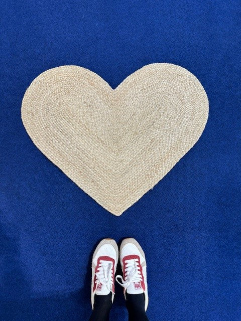 Natural Heart Rug - 30% Off