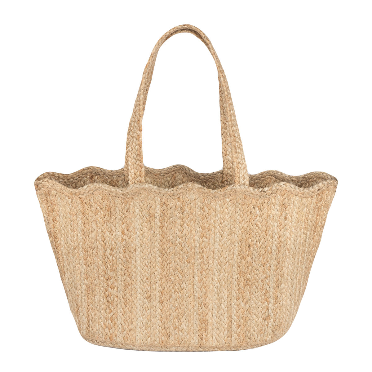 MYbroderie 完売商品scallop wool totebag Natural Scallop Tote Large – The Braided Rug Company