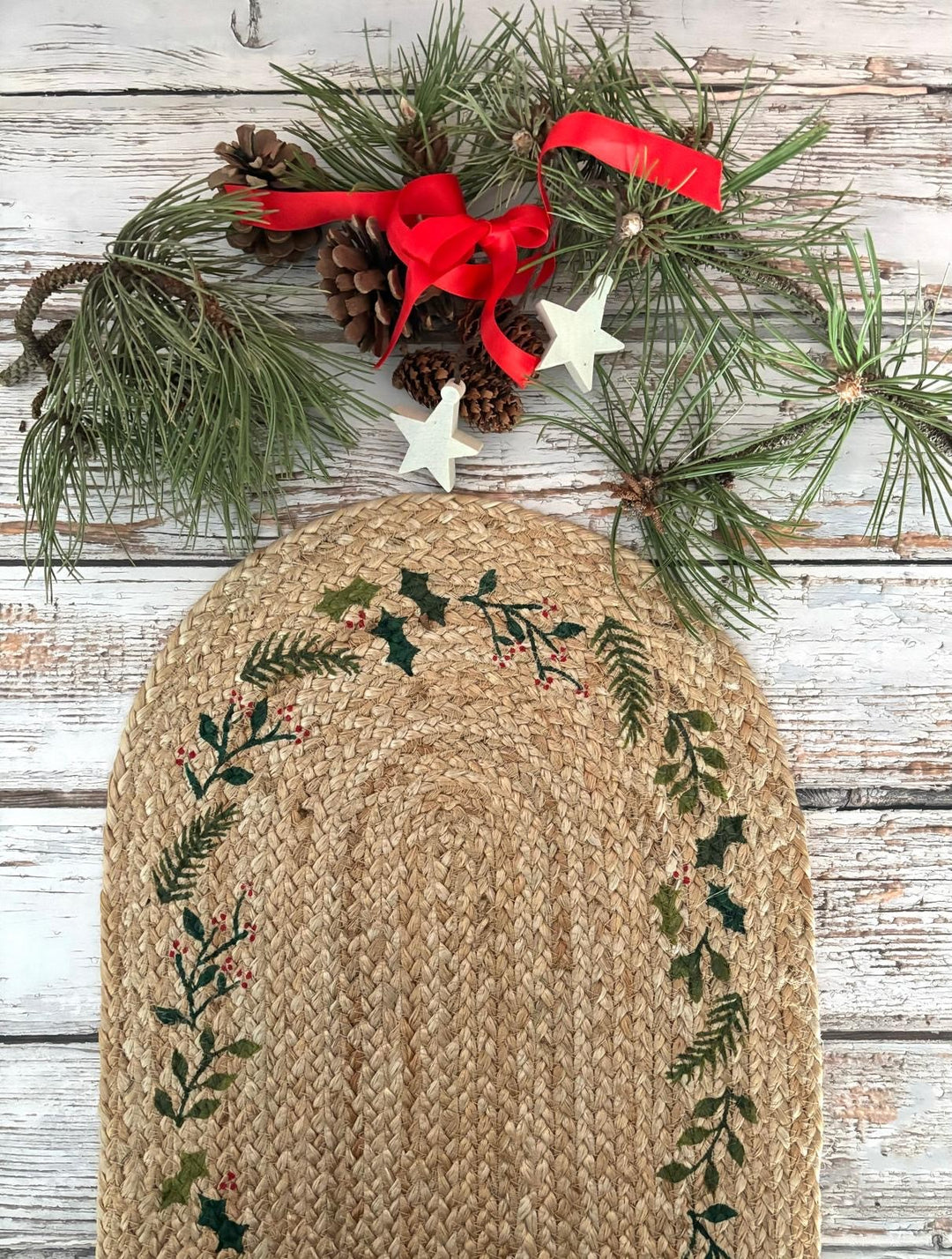 Natural Jute Christmas Table Runner