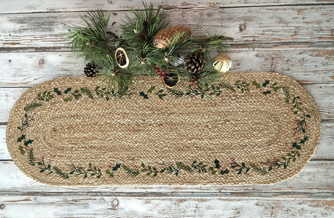 Natural Jute Christmas Table Runner