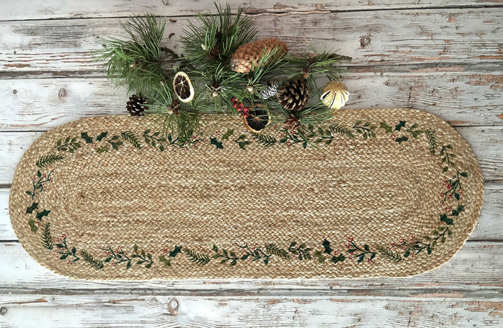 Natural Jute Christmas Table Runner