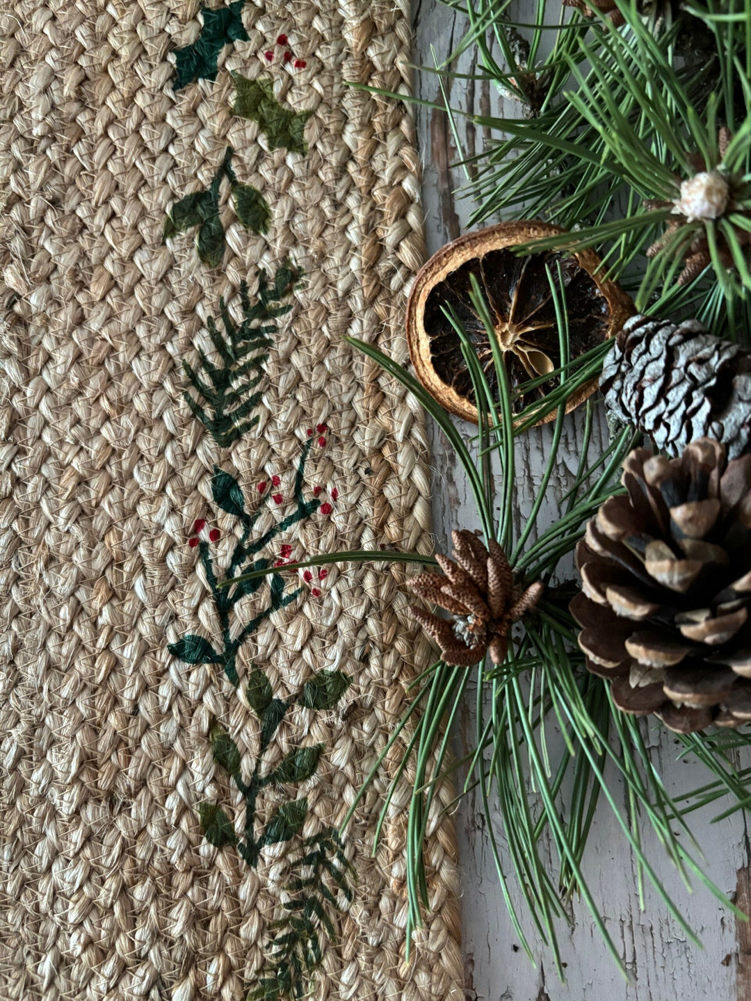Natural Jute Christmas Table Runner