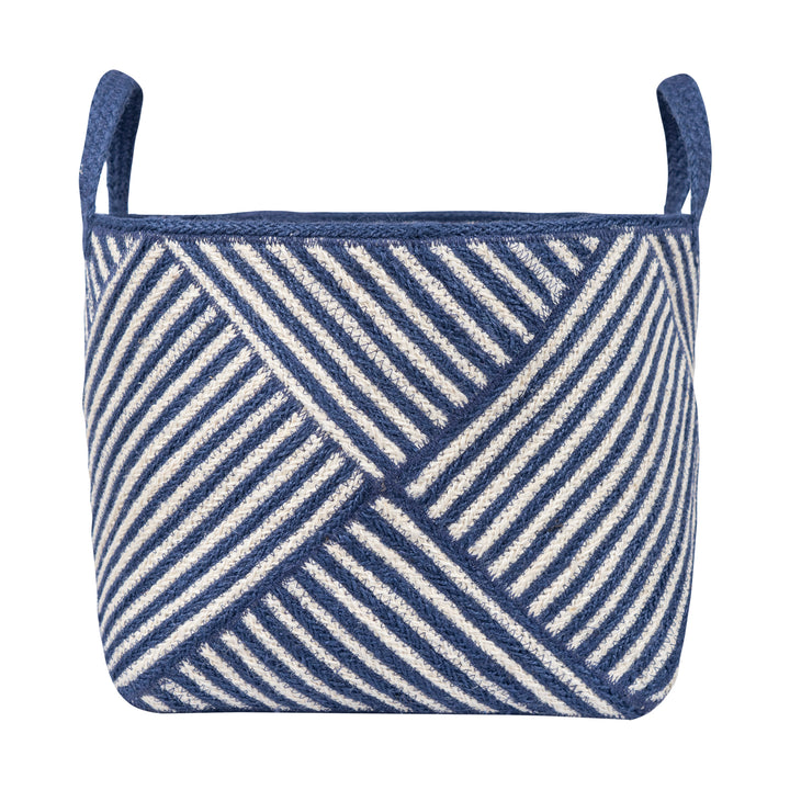 Zebra Basket Navy