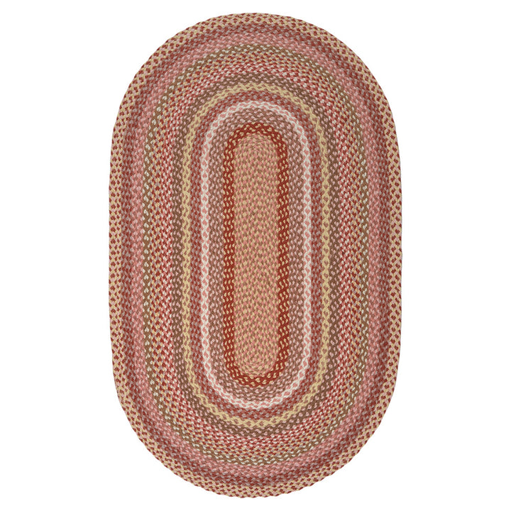 Coral Oval Jute Rug