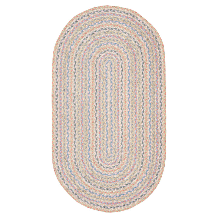 Pastel Fairisle Rectangle Jute Rug