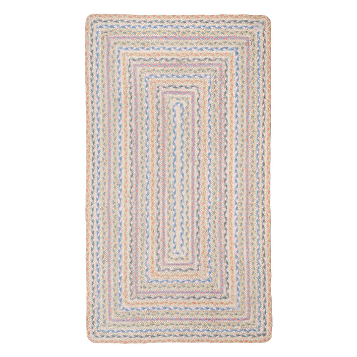 Pastel Fairisle Rectangle Jute Rug