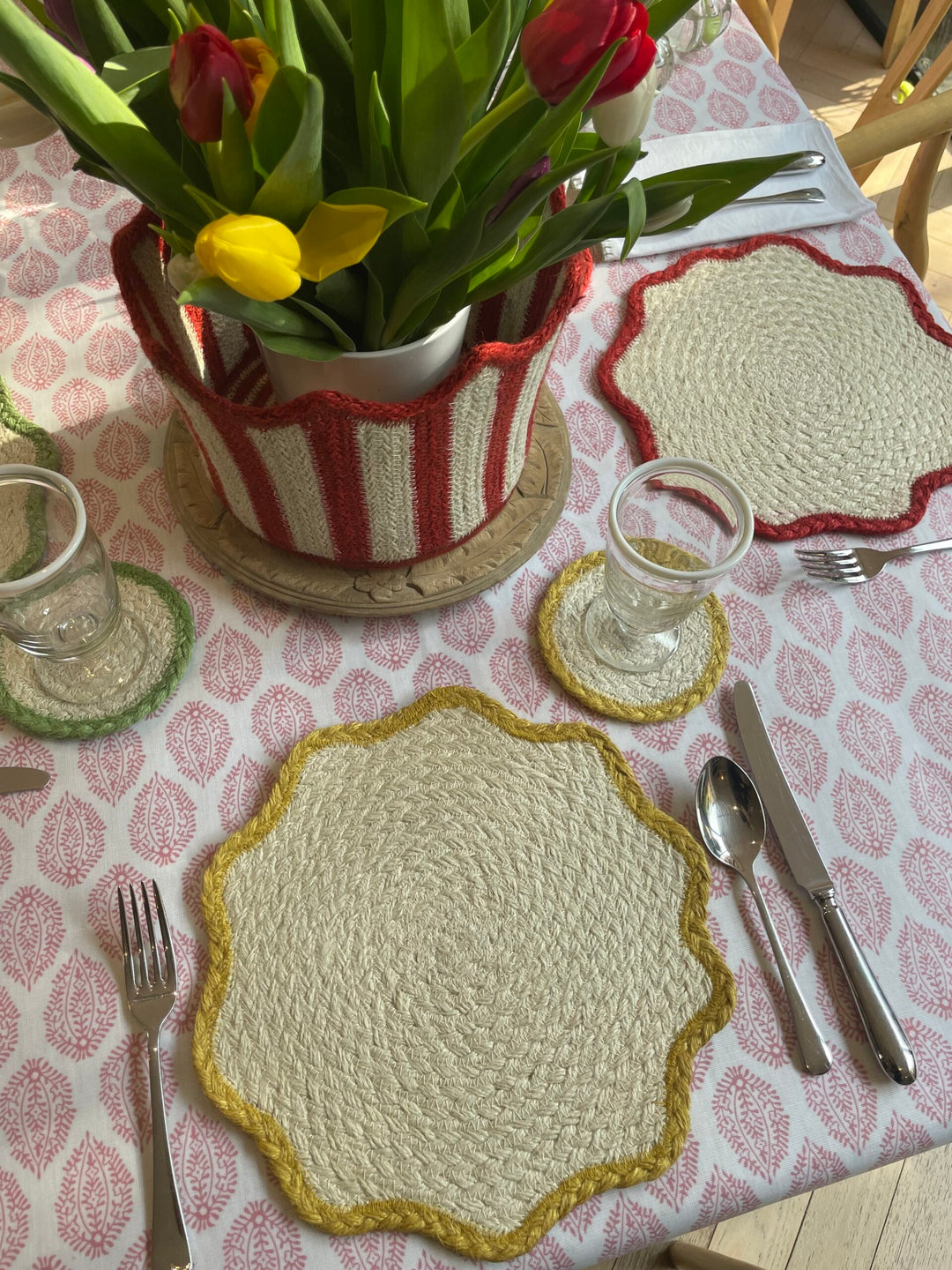 Mixed Tulip Coaster Set