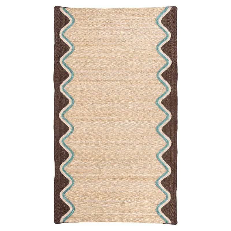 Cocoa Wave Jute Rug