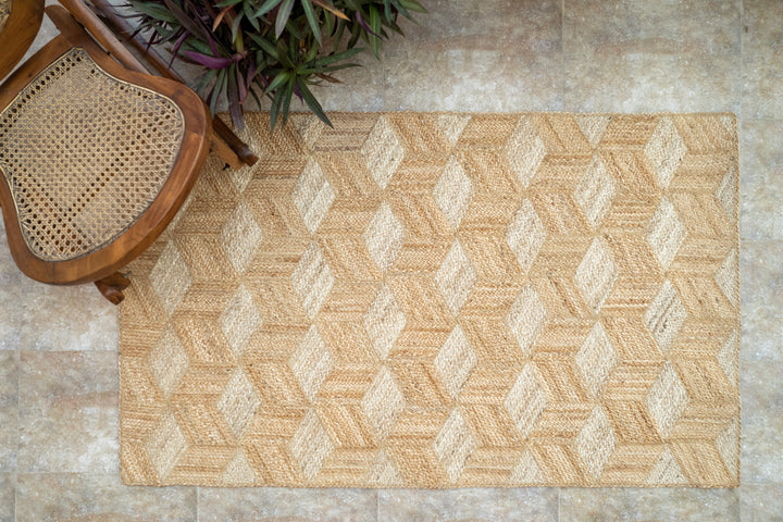 Tumbling Block Rectangle Rug