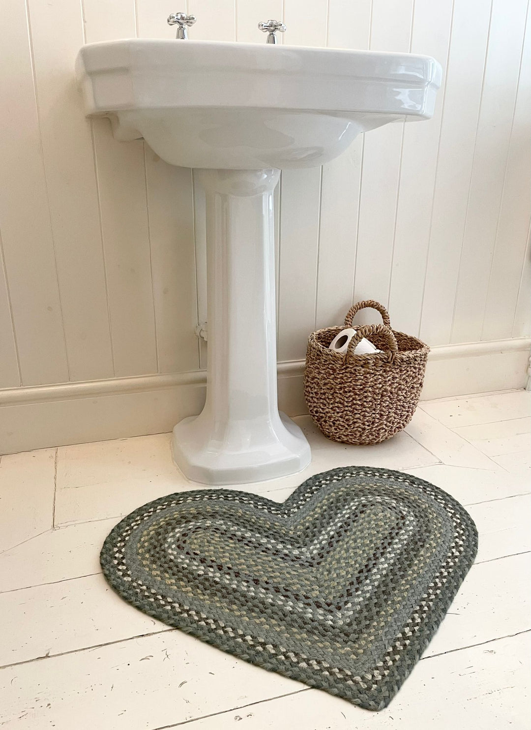 Seaspray Heart Rug