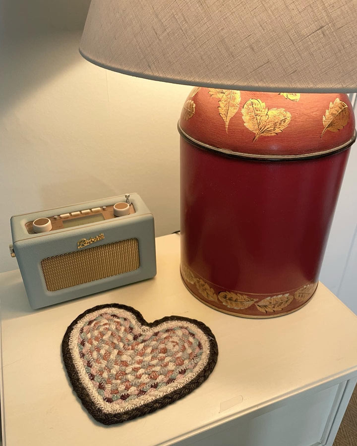 Pampas Heart Coaster