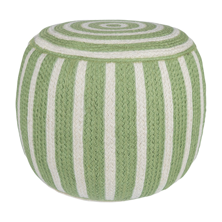 Jade Jute Pouffe Large