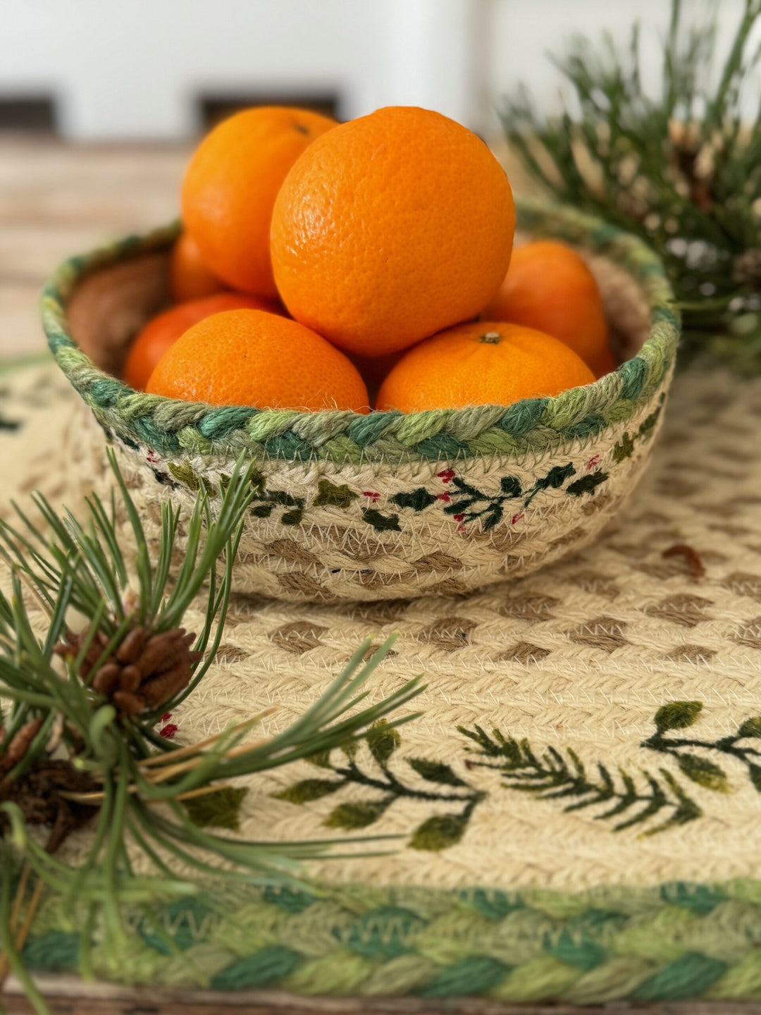 Christmas Jute Mini Basket