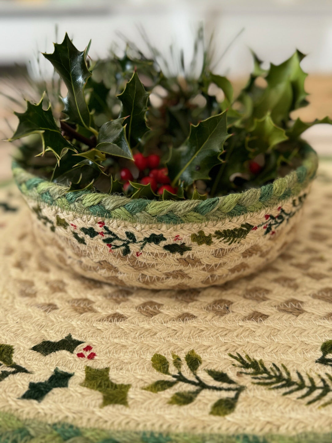 Christmas Jute Mini Basket