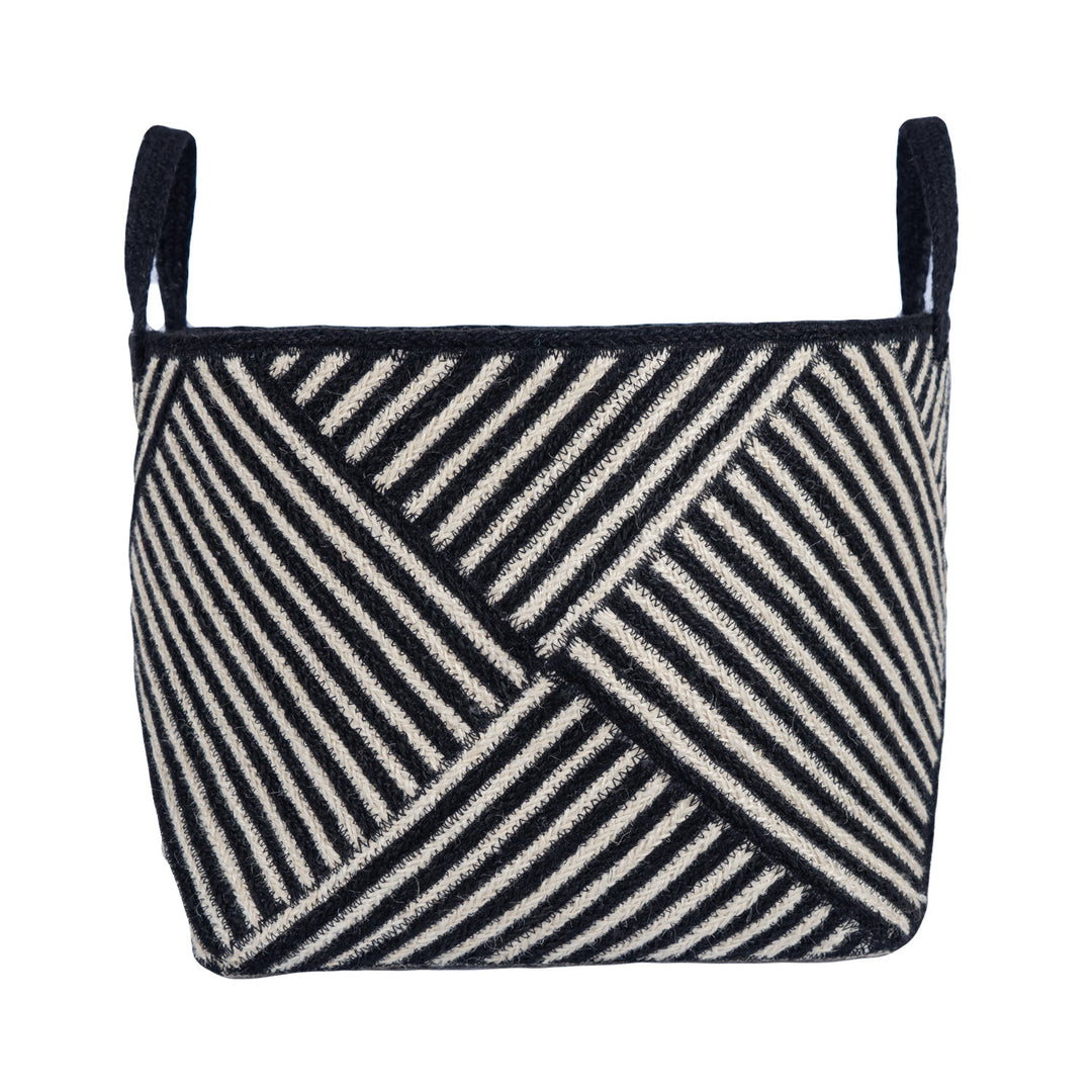 Zebra Basket Black