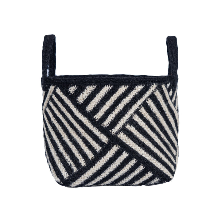 Zebra Basket Black