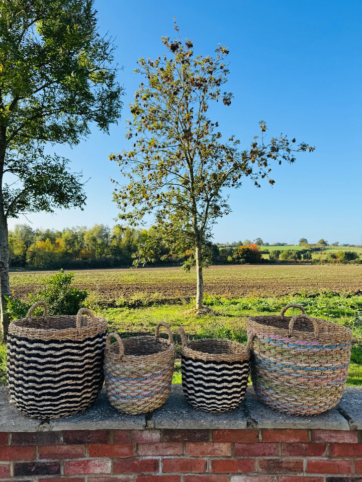 Village Pastel Log Basket
